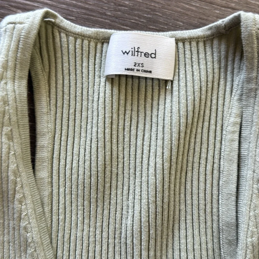 Wilfred Button-Front Ribbed Tank Top - Picture 2 of 2